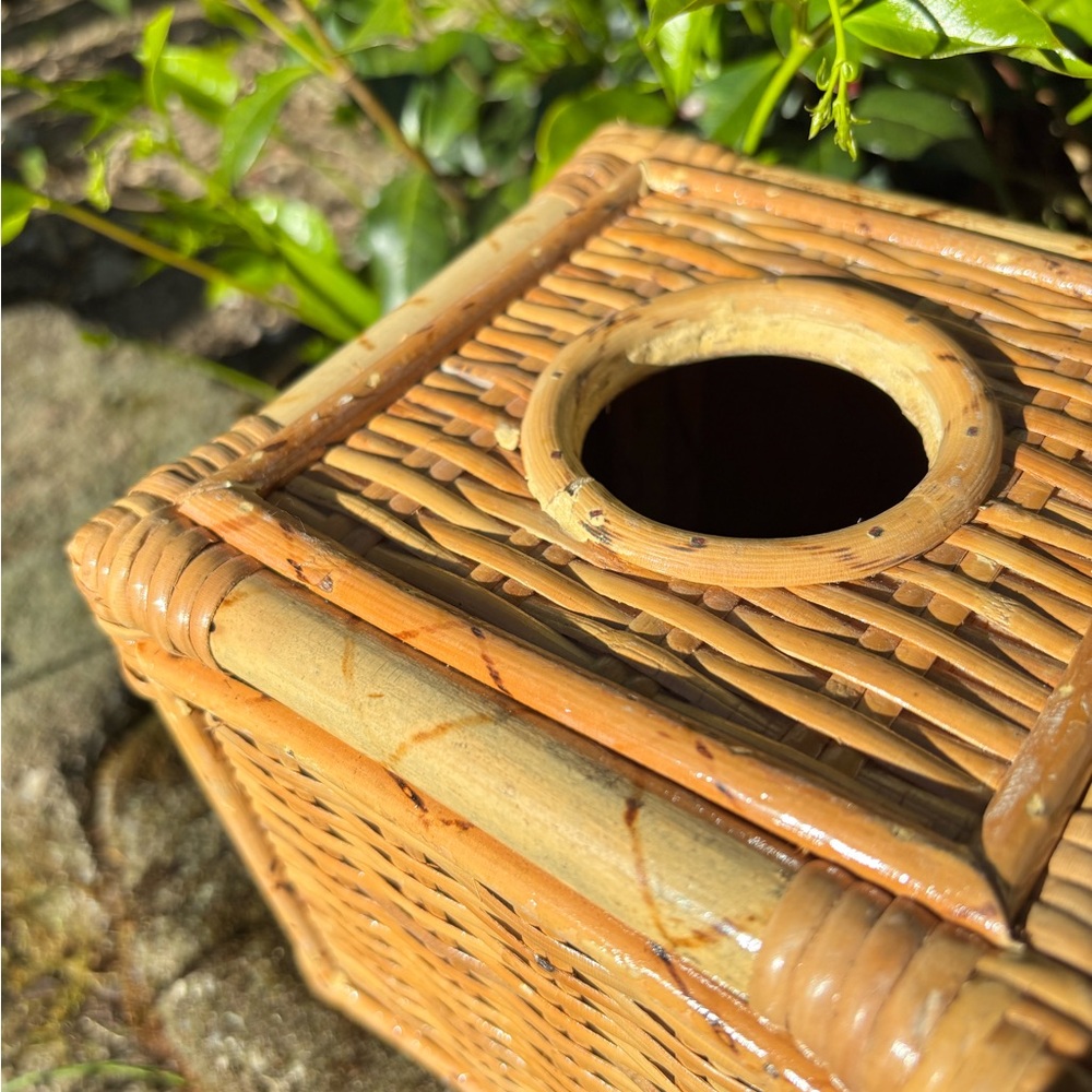 Wicker,BambooTissue Box Cover - Picture 6 of 8